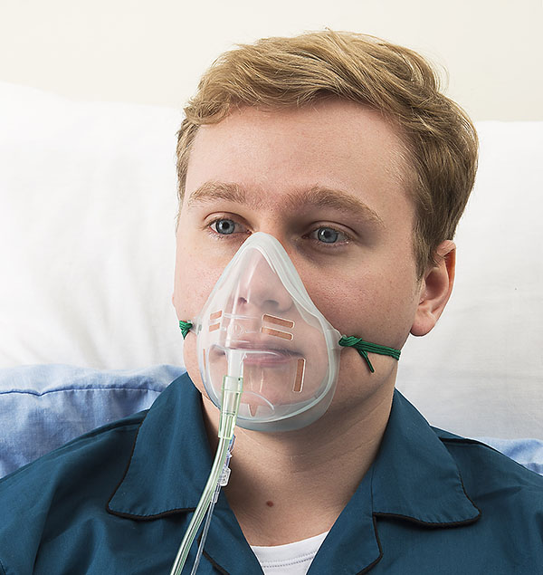 Sentri™ Intersurgical EcoLite™, adult, mask with CO₂ monitoring line with universal connector tube, 1.8m 