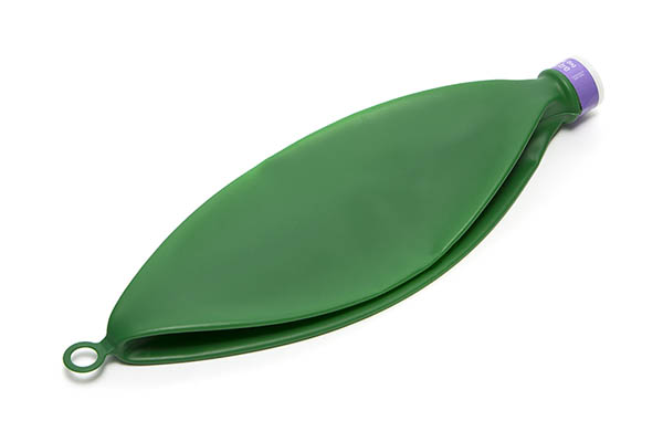 Reservoir bag, 2L with anti-occlusion cage mount, 22ID neck