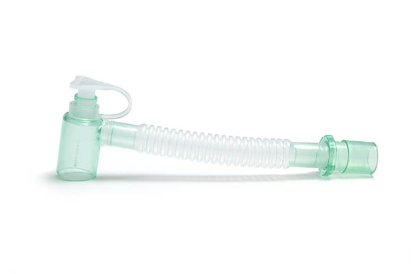 Flexible fixed elbow catheter mount, 15mm OD - 7.6mm port - 15mm ID