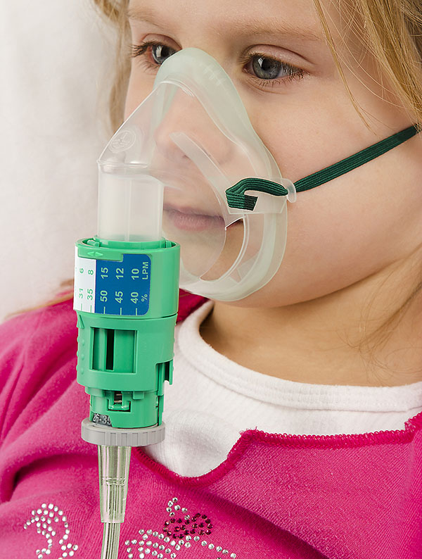 Silente™, Intersurgical EcoLite™, pediatric, adjustable venturi mask kit with tube, 1.8m