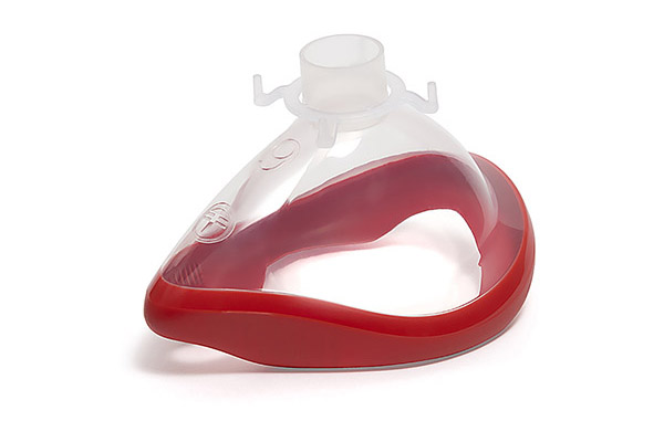 ClearLite™, anesthetic face mask, size 6, extra large adult, red seal, 22ID