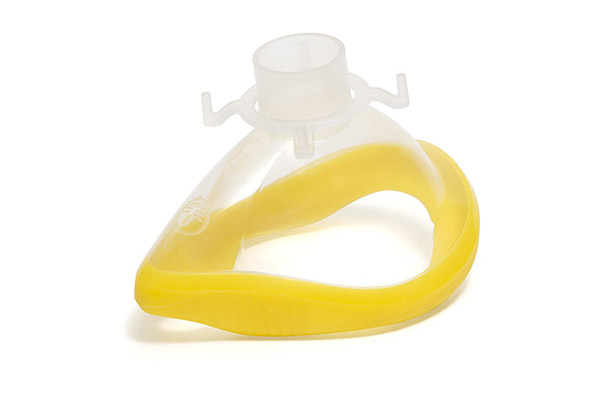 ClearLite™, anesthetic face mask, size 3, small adult, yellow seal, 22ID