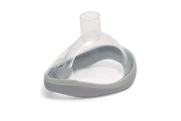 ClearLite™, anesthetic face mask, size 1, infant, grey seal, no hook ring, 15OD