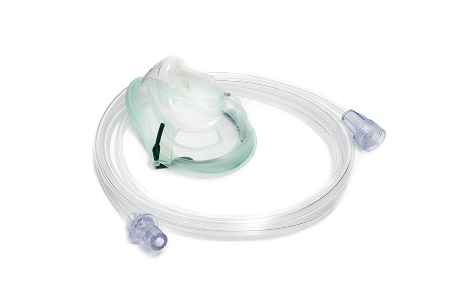 Intersurgical Ecolite™, pediatric, medium concentration oxygen mask and tube with universal connector, 2.1m