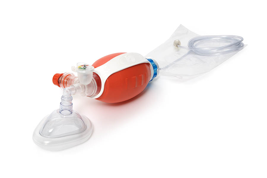 VT Select BVM Resuscitator, adult, 1.2L bag, adjustable PEEP valve, dial manometer, size 5 mask