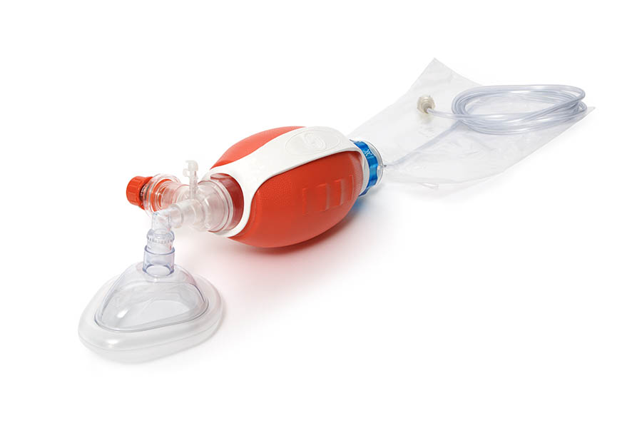 VT Select BVM Resuscitator, adult, 1.2L Bag, adjustable PEEP valve, size 5 mask
