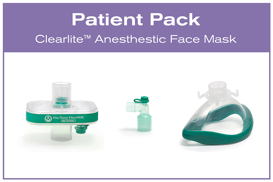 Multipac Patient Pack (Includes one Filta-Therm HMEF 1941000, one anesthesia mask elbow and one ClearLite size 4 - anesthetic face mask 7294000)