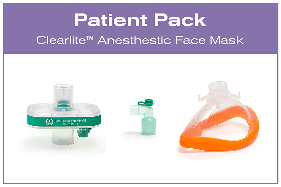 Multipac Patient Pack (Includes one Filta-Therm HMEF 1941000, one anesthesia mask elbow and one ClearLite size 5 - anesthetic face mask 7295000)