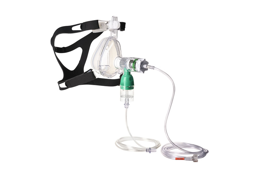 GO-PAP™ System with oxygen tubing, nebulizer and BiTrac ED Mask, medium adult 
