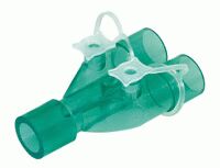 22mm parallel Y-piece 22OD/15ID patient connection - 22OD-22OD with 7.6mm ports